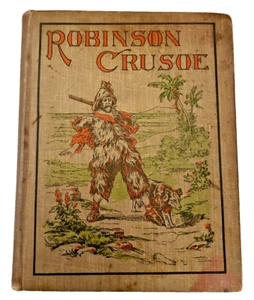 Antique Robinson Crusoe Daniel Defoe 1900s W.B. Conkey HC Illus. Walter Paget - Picture 1 of 5