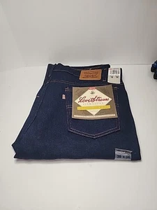 Vintage Levis Action Jeans 38x34 Dark Wash Denim Brown Tab New w Tags 90s HipHop - Picture 1 of 10