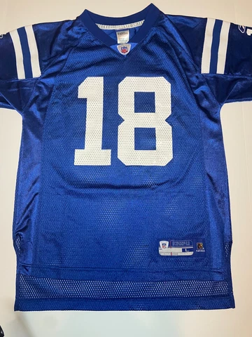 NFL Equipment Peyton Manning Reebok On Field Jersey Indianapolis Colts Large G Cover