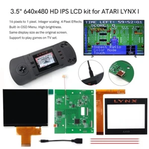 3.5" 640x480 Retro Pixel HD IPS LCD Screen HDMI kit For ATARI LYNX Ⅰ Console - Picture 1 of 10