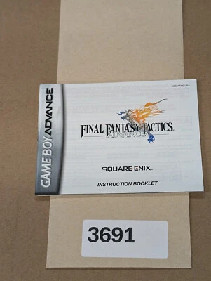 Final Fantasy Tactics Advance - Game Boy Advance - Manual Only **NO GAME! - Image 1 of 4