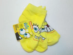 Spongebob Toddler Boys or Girls 3 Pack Socks No Slip Size 18-24 Months NWT - Picture 1 of 1