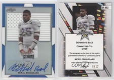 2019 Leaf Metal US Army All-American Bowl Flag Blue /12 McKel Broussard Auto