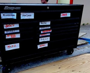 snap on tool box 2T Black/ Cranberry kept inside everything works and is new - Picture 1 of 7