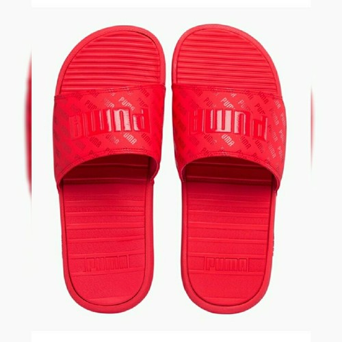 SANDALI PUMA UOMO COOL CAT GRAPHIC AUDACE MISURA 9XM ROSSO 3D SLIP ON ELEGANTI SLIDE