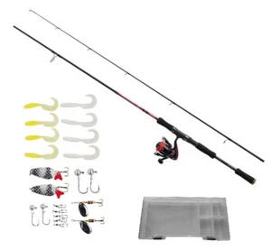 Abu Garcia Rapide Attaque 2,10m/5-20g Perche Combo Barschcombo Kit de Pêche - Photo 1/6