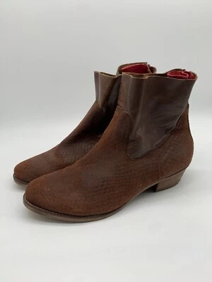 Call It Spring ankle boots 41 8 VGC brown suede leather heels - Image 1 of 4