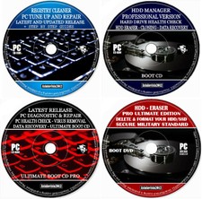 Registry Cleaner Data Recovery Virus Removal PC Diagnostic & Repair HDD Eraser +