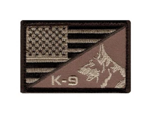 K-9 USA American Flag POLICE Morale Hook Fastener Patch (PK-1C) BY MILTACUSA - Picture 1 of 1