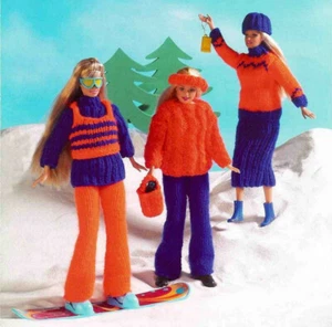 Knitting pattern copy 2115.   Dolls clothes outfits for Barbie Sindy etc.   DK - Picture 1 of 1