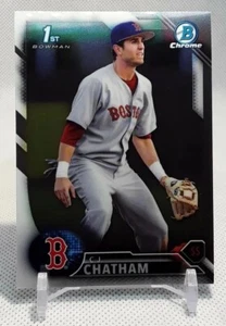 ⚾️2016 bowman chrome C.J. CHATHAM (rookie) #BDC-38⚾️ *Red Sox* *Phillies* - Picture 1 of 2