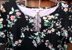 NUEVO CON ETIQUETAS 🌸🌺 STELLA + JENGIBRE 🌸🌺 Precioso Vestido Manga Corta Estampado Floral XL - Imagen 1 de 2