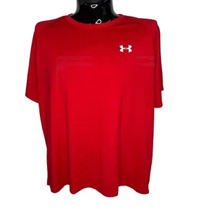 Camisa UNDER ARMOUR Para Hombres XXL Roja Camiseta Entrenamiento HeatGear Absorción de Humedad Gimnasio UA - Imagen 1 de 9