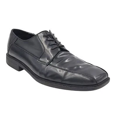 Calvin Klein Men Fedor Square Toe Derby Oxfords Size US 10M Black Faux Leather - Image 1 of 4