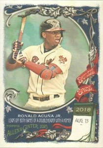2023 Topps Allen & Ginter Baseball Spotless Spans #SS49 Ronald Acuna Jr. - Picture 1 of 1
