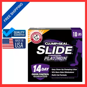 Arm & Hammer Slide Platinum Clumping Cat Litter, Multi-Cat 18 lb - Picture 1 of 10
