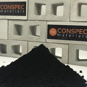 Moldes de cerámica de piedra de ladrillo y pigmento de color concreto negro JET 5 libras - Imagen 1 de 9