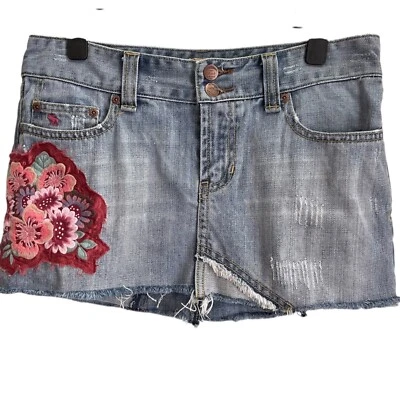 Mini Falda De Colección Y2K Abercrombie & Fitch Micro Tiro Bajo Talla 2 Floral Cottagecore Foto 1 de 4