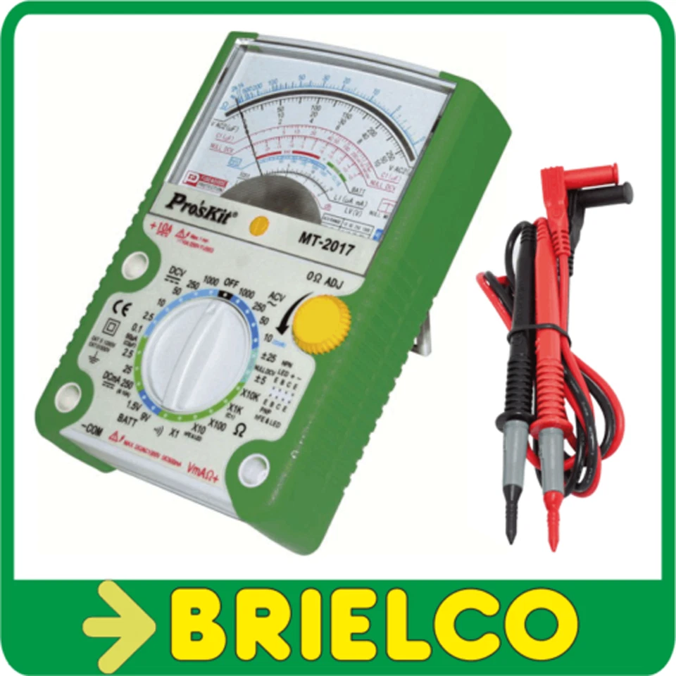 MULTIMETRO POLIMETRO TESTER ANALOGICO BUZZER PROF. PROTECCION AVANZADA BD4703 - Imagen 1 de 1