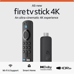 Amazon Fire Stick 4K Firestick TV Streaming Device Wi-Fi 6 HDR10+ 2023 All-new