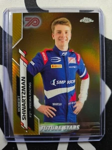 2020 Topps Chrome F1 Robert Shwartzman RC #54 Gold 70th Anniversary Refractor - Bild 1 von 2