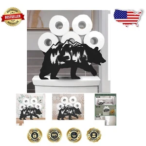 Charming Free-Standing Bear Toilet Paper Holder - Fun Addition for Any Bathroom - Picture 1 of 9
