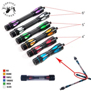 4" 5" 6" Bow Stabilizer Balance Bar Carbon Extender Rod Archery Dampener PR633 - Picture 1 of 12