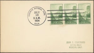 U.S., 1934. First Day Parks 740 Strip, Yosemite - Picture 1 of 1