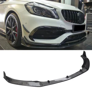Alerón labial de parachoques delantero de fibra de carbono para Mercedes Benz W176 W117 A45 CLA45 16UP - Imagen 1 de 16
