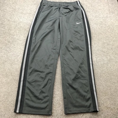 Nike Pants Mens Medium Gray Black Athletic Track Warm Up Straight Leg - Image 1 of 4