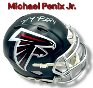 MICHAEL PENIX JR AUTOGRAPHED SIGNED ATLANTA FALCONS MINI HELMET wAP/COA - Picture 1 of 6