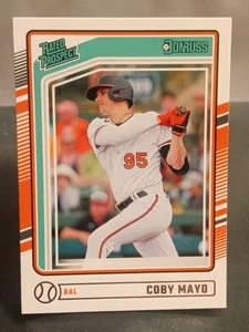 2024 Panini Donruss⭐Rated Rookie⭐ #144 Coby Mayo - Baltimore Orioles - Bild 1 von 3
