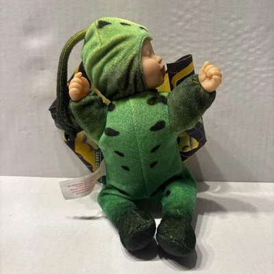 Anne Geddes Mariposa Dormir Bebé Bolsa de Frijoles Peluche Muñeca Verde 9” Foto 1 de 4