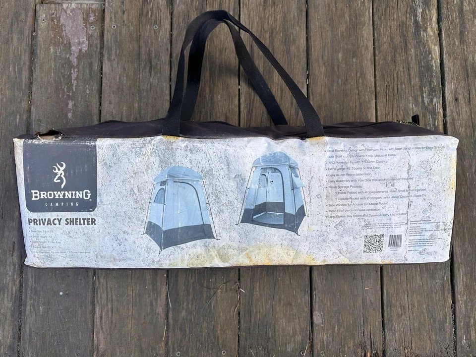 MARRÓN Camping Privacidad Refugio/Carpa Ciega Caza - Carbón/Gris Foto 1 de 4