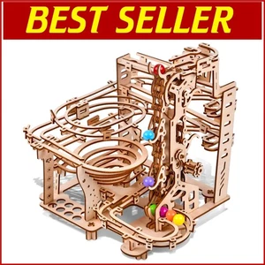 Captivating 3D Wooden Marble Run Kit: Fun for Kids & Teens - Easy Assembly - Picture 1 of 9