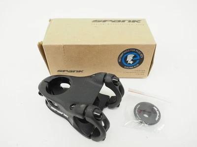 New! Spank Split Stem 48mm Anodized Black 31.8mm Bar Clamp 0° 1 1/8" MTB  - Image 1 of 4