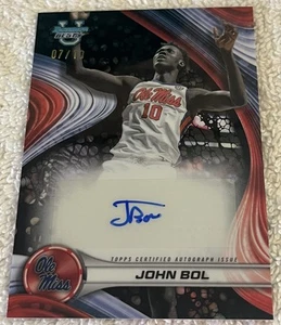 2024-25 Bowman's Best University John Bol Black Refractor RC Auto /10 RARE - Picture 1 of 5