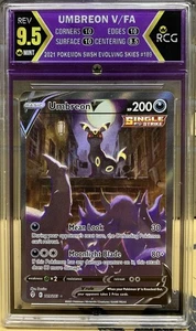 pokemon umbreon v alt art RCG 9.5 Evolving Skies 189/203 Holo Full Art Vmax Mint - Picture 1 of 2