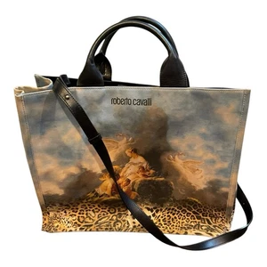Bolso de Mano Roberto Cavalli Mujer Azul Multicolor Wild Leda Talla Grande - Imagen 1 de 14