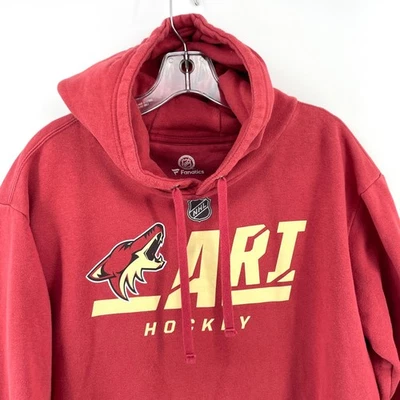 Fanatics NHL Arizona Coyotes Hockey Red Hoodie XL Men's Pullover Sweatshirt - Image 1 of 4