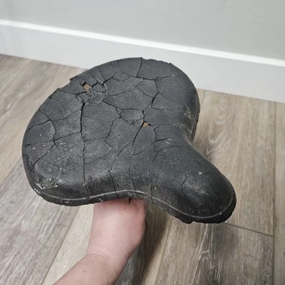 Troxel Vintage Bicicleta Muelle Doble Asiento Negro Hecho en EE. UU. Foto 1 de 4