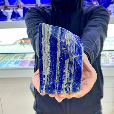 2.2LB Natural Stone Lapis Lazuli Freeform Polished Crystal Mineral Specimen - Image 1 of 4