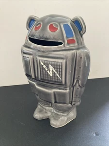 Rare Retro 1980's Vintage Metal Mickey Robot Ceramic Money Box with Stopper - Picture 1 of 13