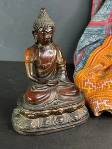 Old Amber Resin Buddha Stature - Bild 1 von 10