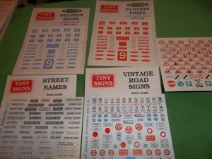 5 LETREROS PEQUEÑOS - HOJAS DE LETREROS SUELTOS CALIBRE OO - Imagen 1 de 4