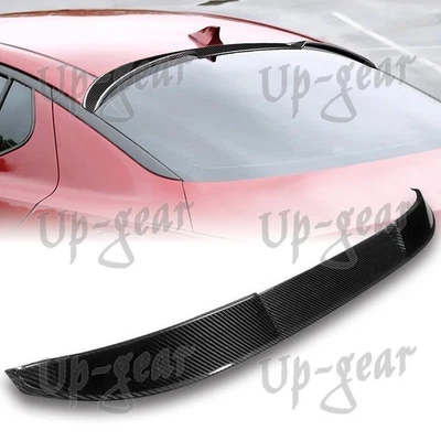 For 2011 - 2015 Kia Optima K5 V-Style Real Carbon Fiber Rear Roof Window Spoiler - Image 1 of 4