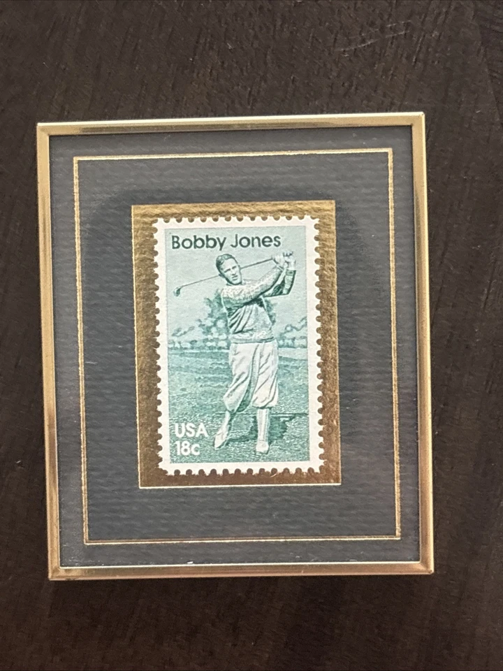 1989 Hanford Heirlooms Stars Of Golf Bobby Jones Stamp #263/8000 - Image 1 of 2