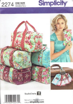 Clutch Overnight Bag and Luggage Tag Sewing Pattern Simplicity 2274 * - Image 1 of 2