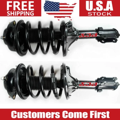 Juego completo de 2 piezas de muelles helicoidales y puntales delanteros para Hyundai Elantra 2000-2006 FC Foto 1 de 4