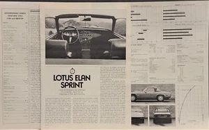 Articolo di prova auto Lotus Elan Sprint 5p 1973 - Foto 1 di 1